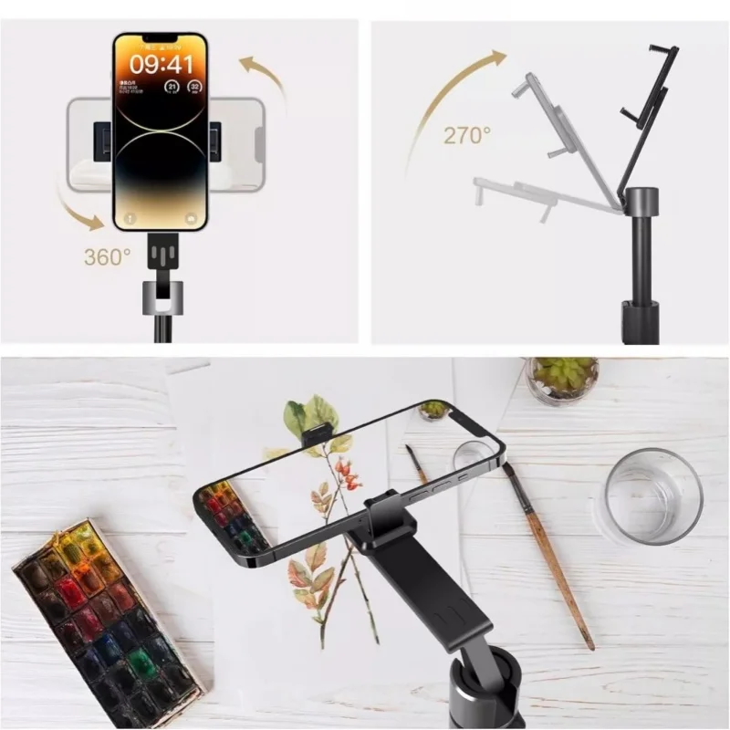 P70 Selfie Stick 360&deg; Rotation Extendable Bluetooth Selfie Stick with Wireless Bluetooth and Tripod， Outdoor Desktop Bracket