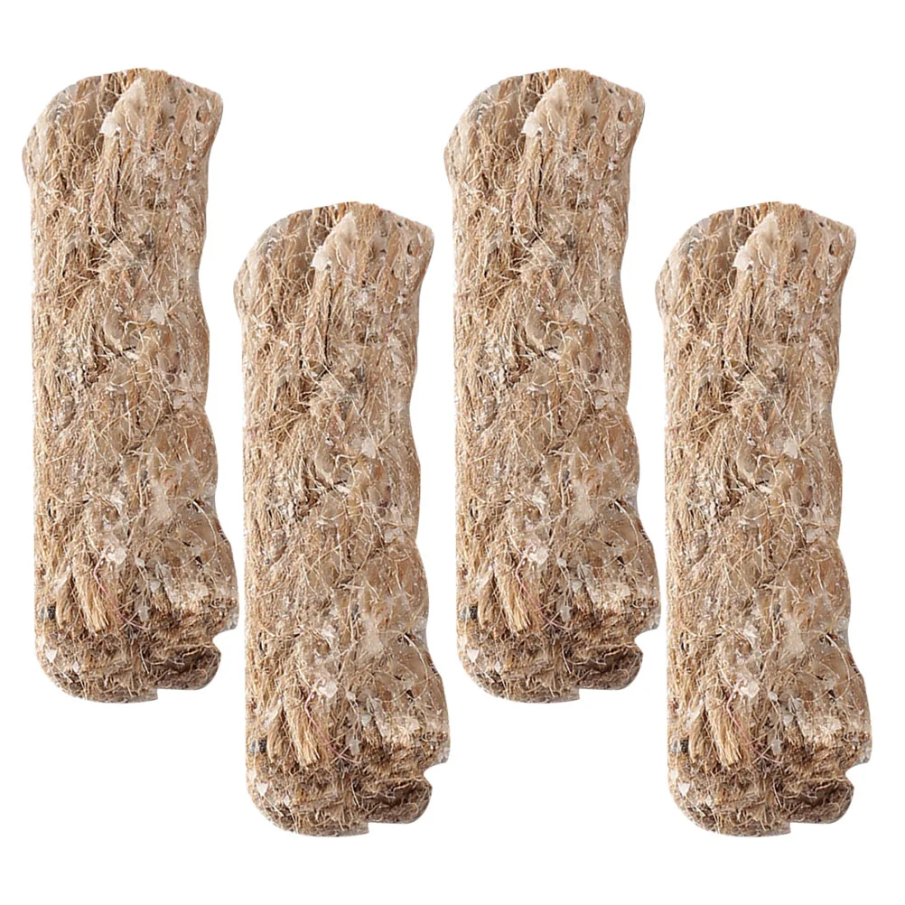 

4Pcs Survival Wick Jute Cord Wick Jute Cord Outdoor Camping Ropes