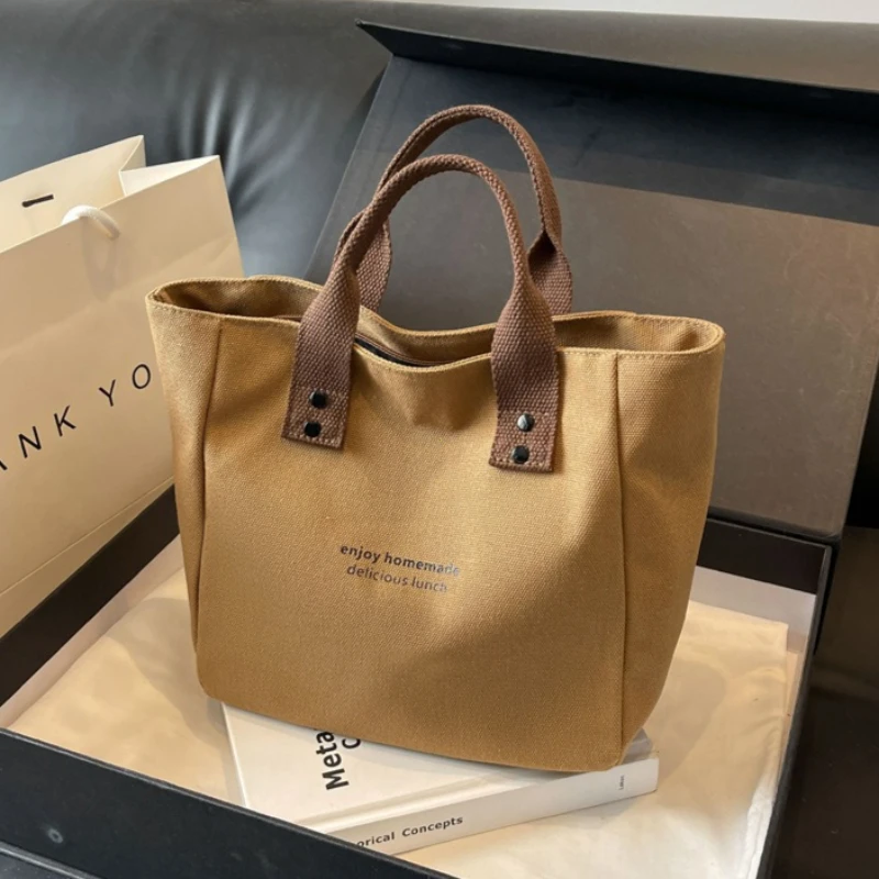Classic Canvas Tote Bag - Durable and Versatile Shoulder Bag