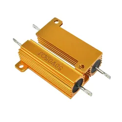 Premium Aluminum Wirewound Power Resistor - Durable Metal Shell Casing, Multiple Resistance Options - RX24 50W 30R 1pcs