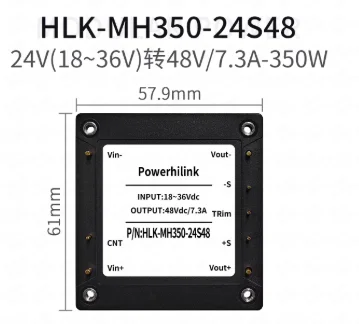 HLK-300MH24S12A DC-DC 하프 브릭 전원 모듈 24V12V 300W 9-40VDC 광범위 입력 1500VDC 절연 전원 공급 모듈