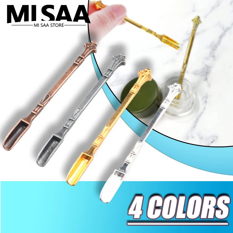 3PCS Novel Scoop Ring Spatula Spoon Tableware Metal Mini Stir Coffee Tea Mini Novel Metal Stainless Spoons Tableware