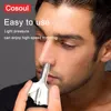 Nose Hair Trimmer Stainless Steel Manual Nose Hair Trimmer Razor Nose Hair Shaver Washable Nose Ear Hair Trimmer 3