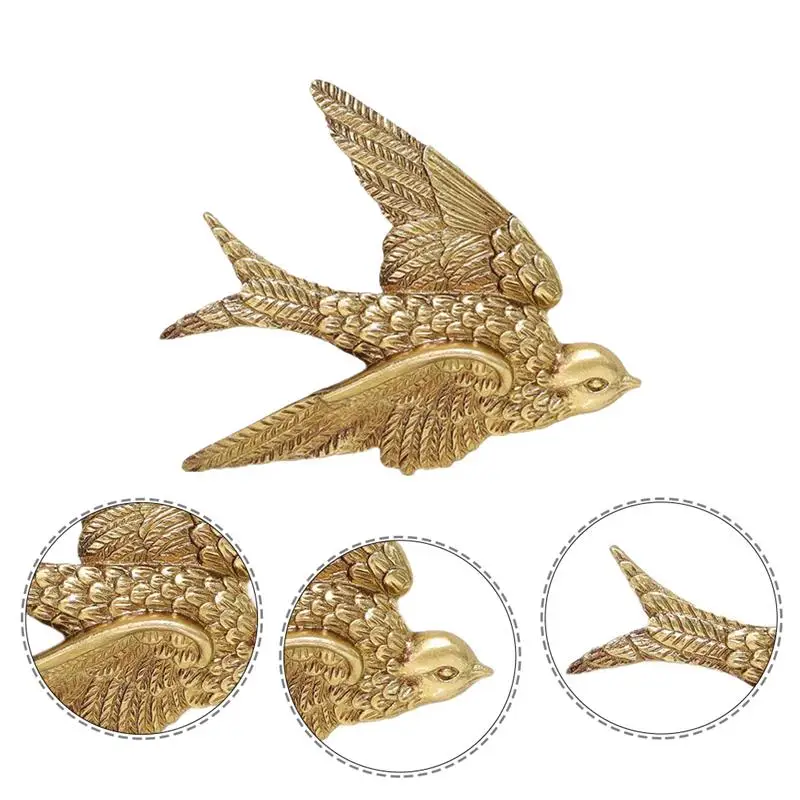 2Pcs Wall Piece Statue Decoration Swallow Wall Decor Light Luxury Decors Swallow Pendent Resin Sculpture Indoor