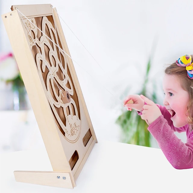 Parent-child Toy Maze Game Wooden Labyrinth Ideal As Birthday Gifts Boys Girls Hand Quick Catcher Game Toy Wooden Toy 3