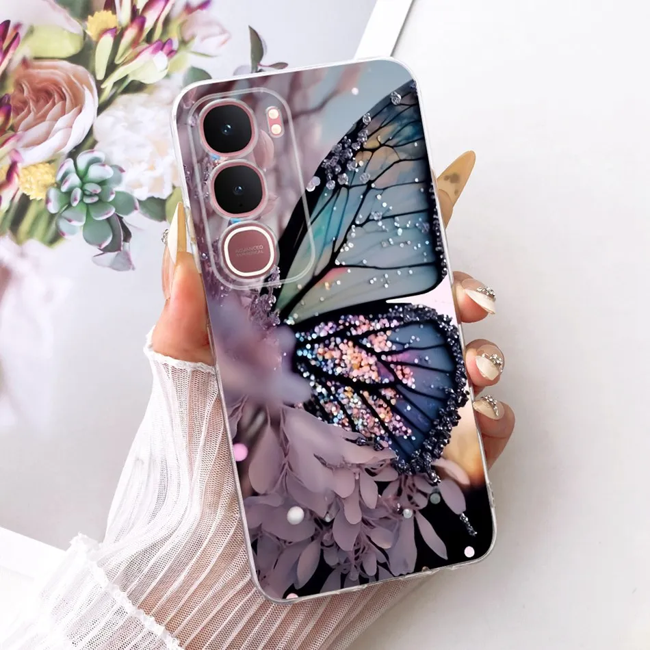 Elegant Flower Butterfly Soft Silicone Phone Case - Premium Back Cover