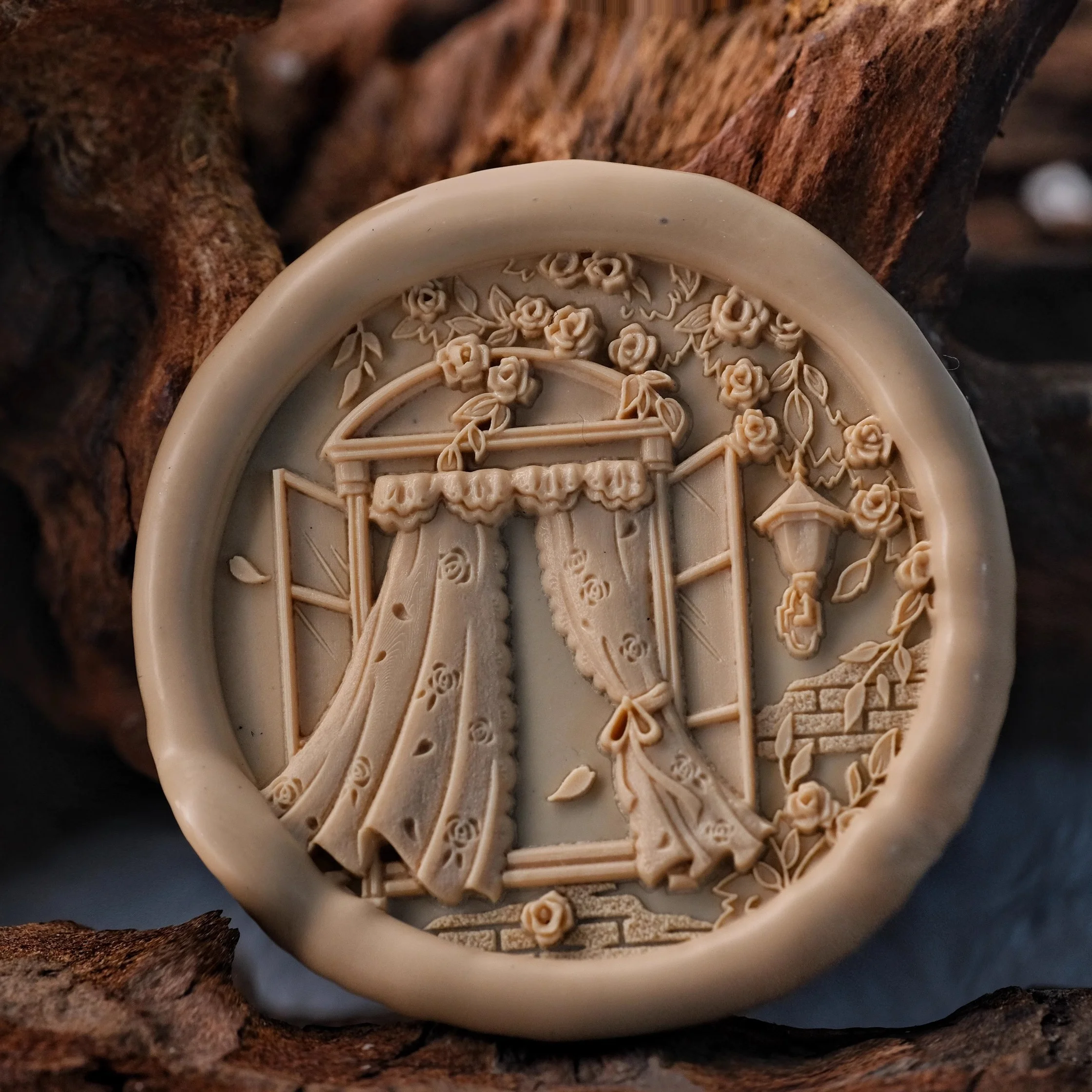 New Fire Seal Seal Head Special-Shaped Multi-Layer Relief Wedding Invitation Envelope Sealing Brass Stamp Toy self ink stamps