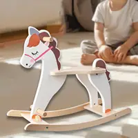 Wooden Rocking Horse Nursery Ride Animal for Child Boys Girls Festival 2