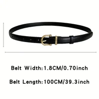 Men's Casual Vintage PU Leather Belt with Classic Oval Buckle - Ideal for Daily Wear, Parties, and Gifts - Image 3