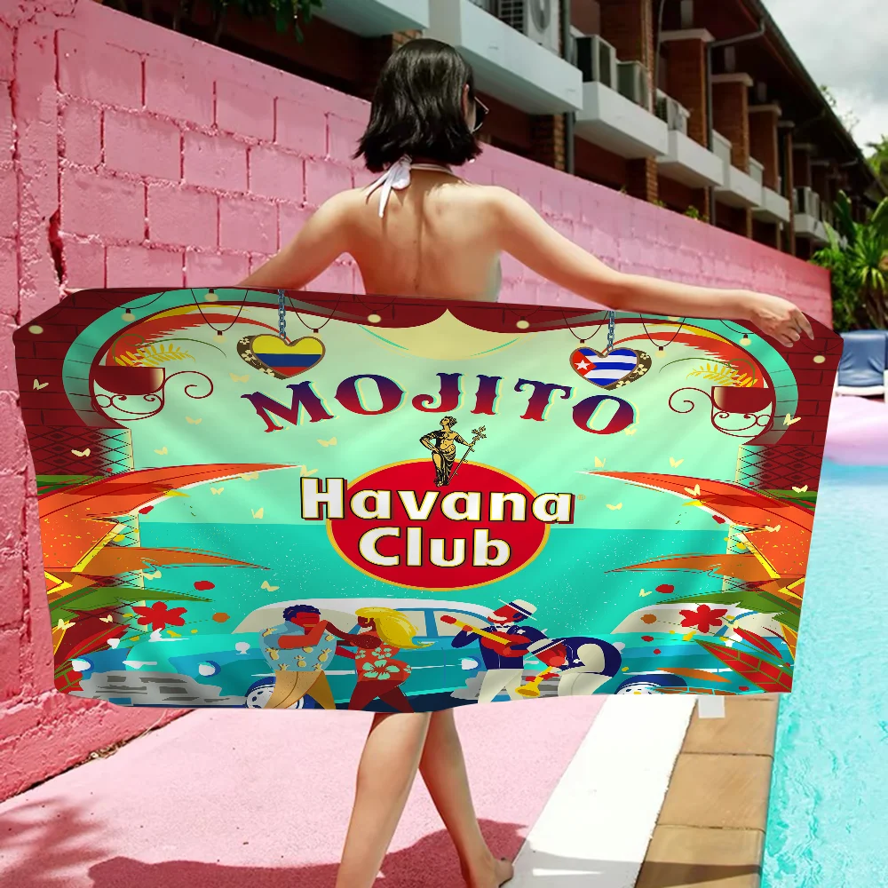 Havana Club Towel Microfiber Beach Towel Absorbent Quick dry Soft Yoga Swimming Resort Mountain Climbing Towel 5