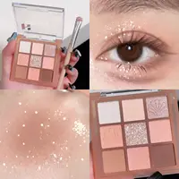 DIKALU New Shell Nine Color Eyeshadow Plate Powder Purple Low Saturation Earth Blush High Light Lying Silkworm Brightening Compr 2