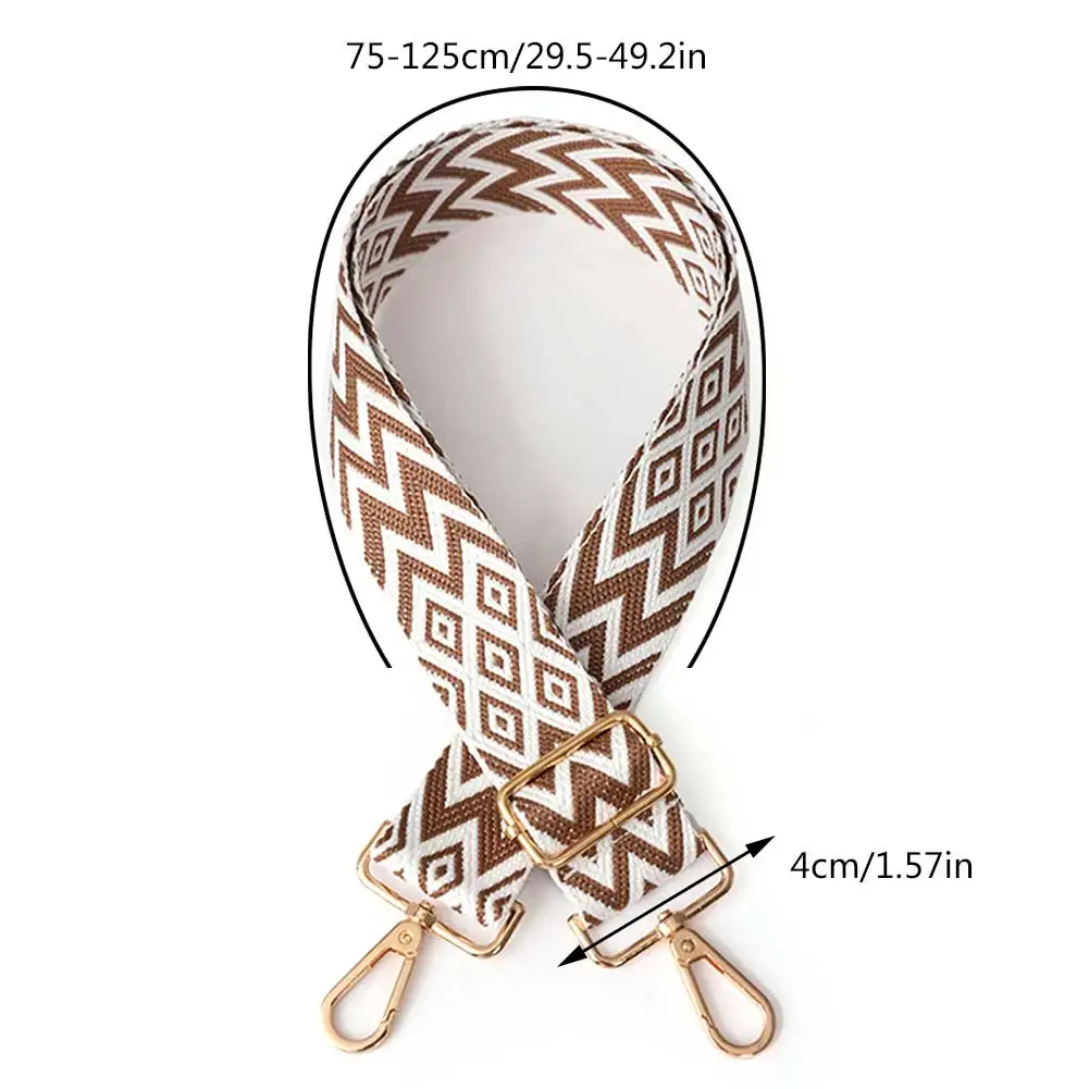 Nylon Wide Bag Belt Strap Adjustable Women Accessories Replacement Strap Handbag Strap Wide Purse Strap Chain Bag Strap