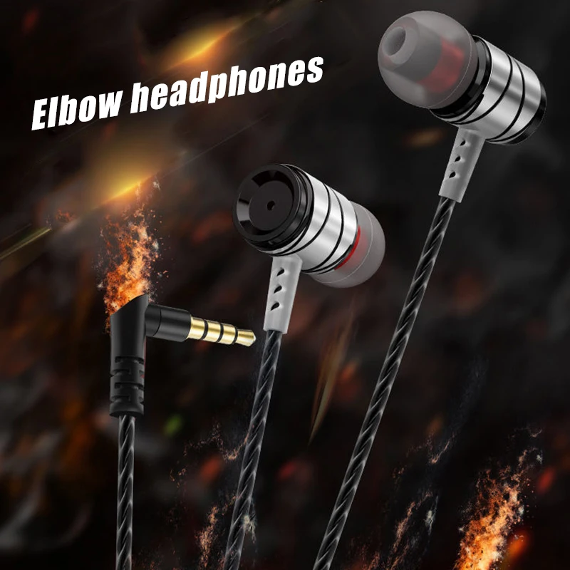 Wired Earphone Stereo In-Ear Headset With Microphone Earbuds 3.5mm For Smart Phone MP3 Laptop PC