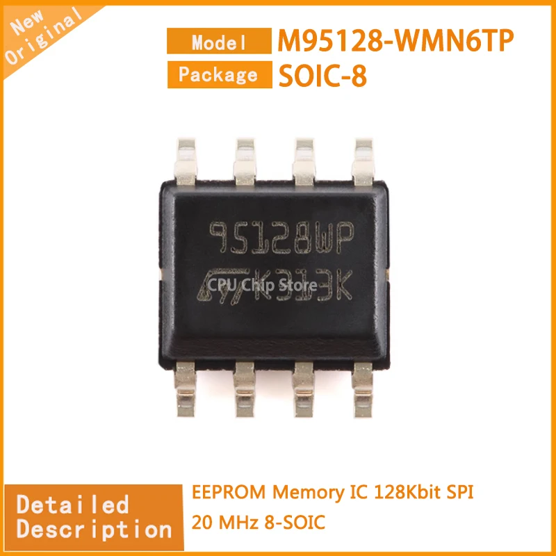 

20 шт./партия, новые оригинальные фонарики M95128 EEPROM IC 128Kbit SPI 20 МГц 8-SOIC