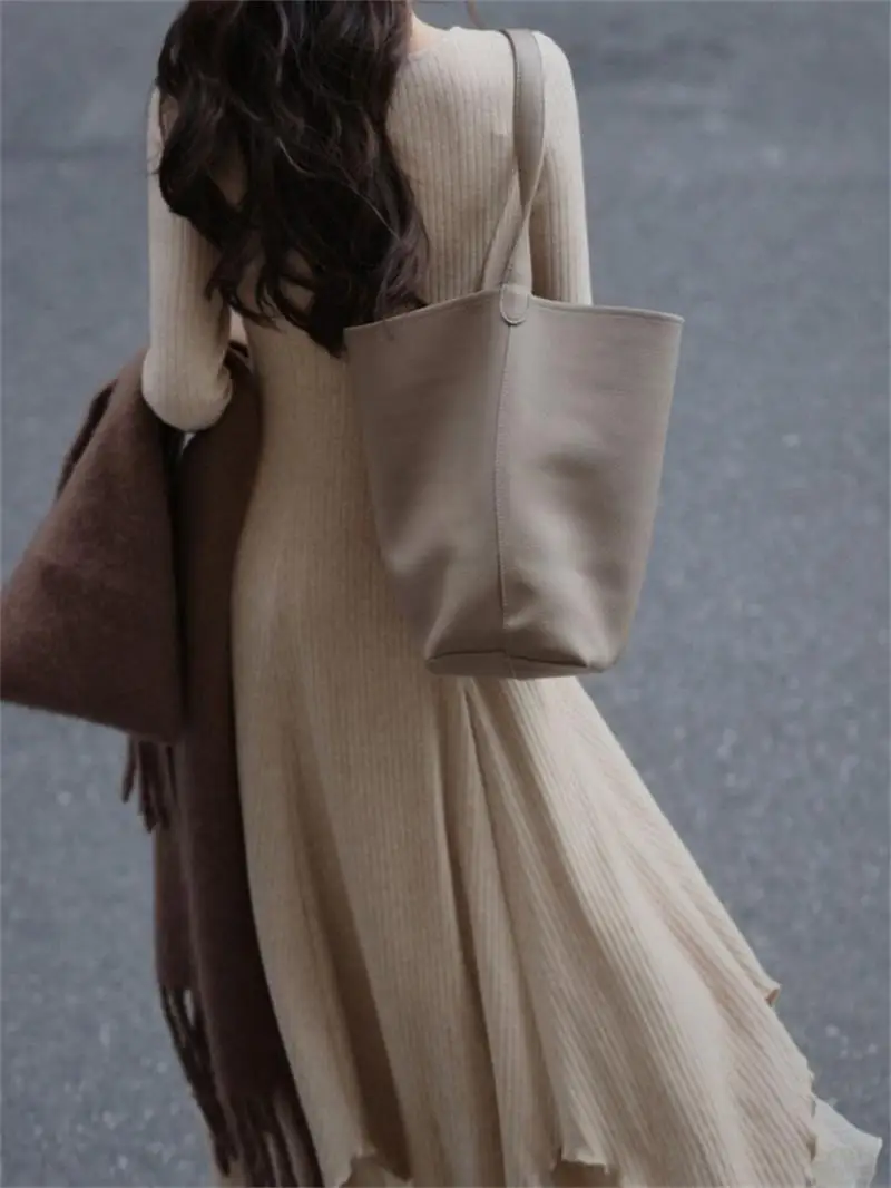 Midi Irregular Long Sleeve Dress