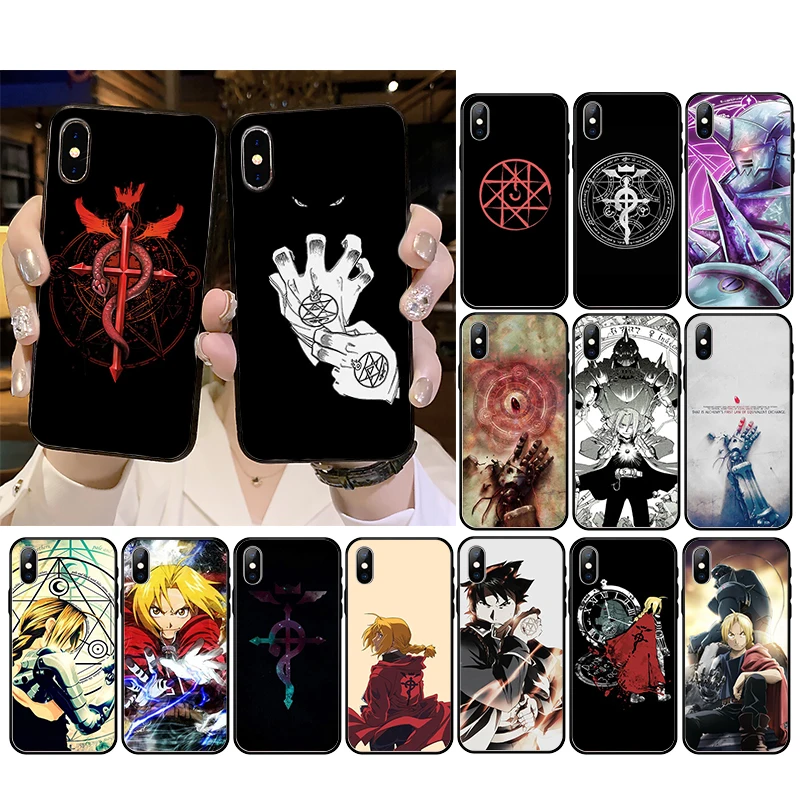 Custodia Per Telefono Full Metal Alchemist Brothers Anime Per Iphone 15 14 13 Pro Max 12 Mini 12Pro Max Se2 11 11Pro Xs Max Xr7 8 Xr