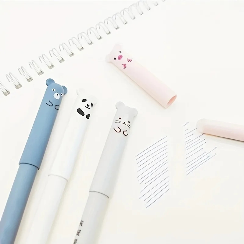 4pcs/set Kawaii Erasable Pens Set Back To School Supplies 0.38 mm Gel Pen For Writing Office Accessories Cute Korean Stationery 6