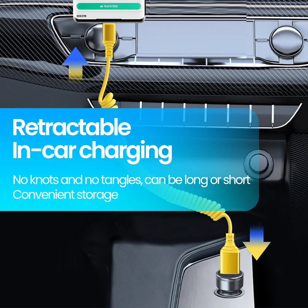 66w Car Spring Fast Charging USB Cable Multicolor USB A/USB C to Type C Cable USB C Data Cord For iPhone 15 16 pro Xiaomi Huawei BEST SELLERS 66w Car Spring Fast Charging USB Cable Multicolor USB A/USB C to Type C Cable USB C Data Cord For iPhone 15 16 pro Xiaomi Huawei BEST SELLERS