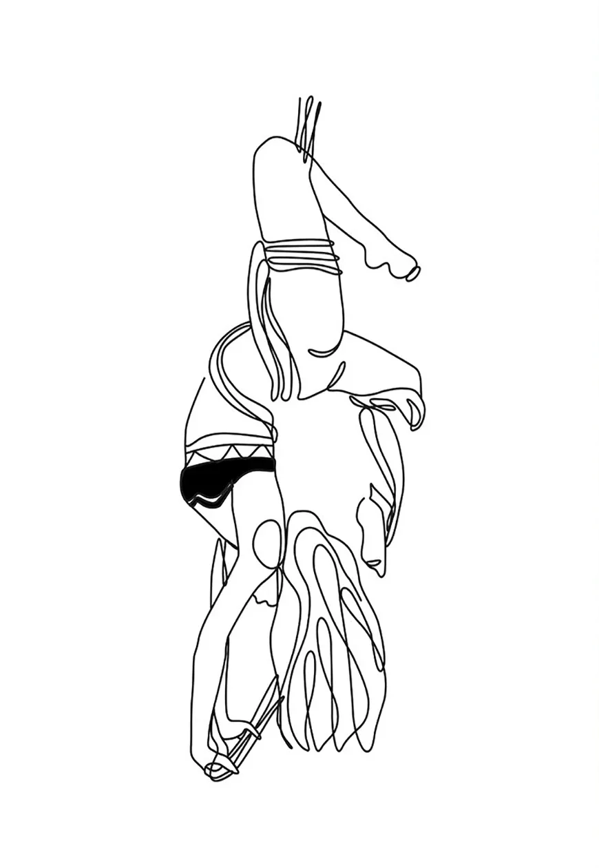 thumbnail image 1 of Póster abstracto de dibujo de una línea de pareja de amor, posturas especiales para hombre y mujer, pintura en lienzo, arte minimalista para pared, imagen para decoración del hogar, 1 of 5