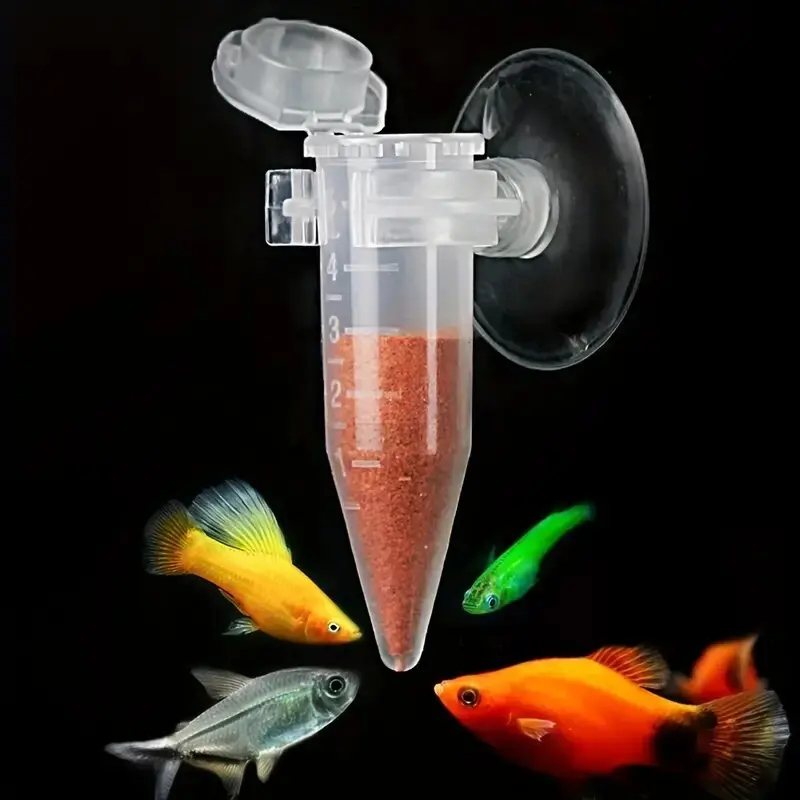 Brine Shrimp Egg Incubator Feeder 2pcs Guppy Small Fish Clear Acrylic Aquarium Hatchery Tool Suction Cup
