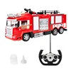 Large Size Fall Resistant Electric Remote Control Fire Truck Toy Set Children Simulation Sprinkler Engineering Car Boy Toy Gift 4