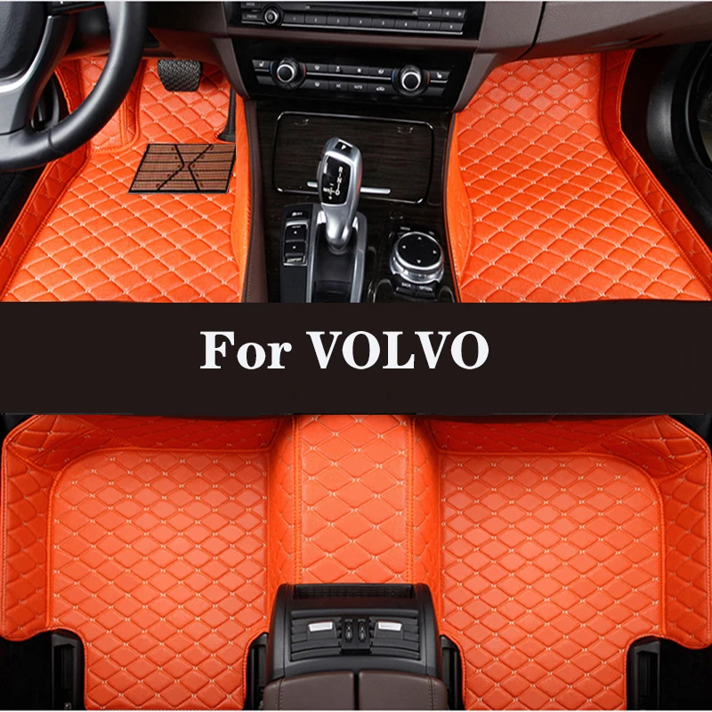 

HLFNTF Full surround custom car floor mat For VOLVO XC90 7seat 2015-2019 car parts car accessories Automotive interior