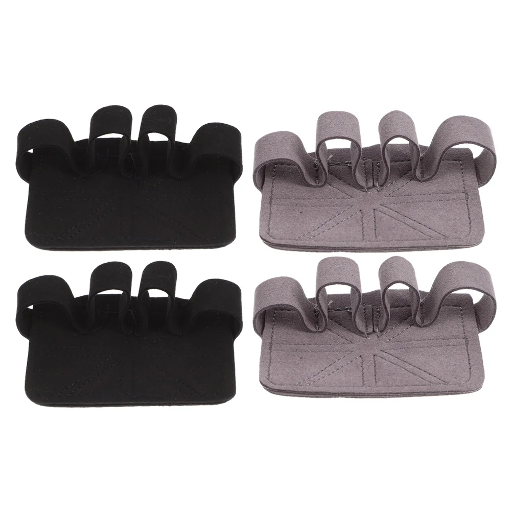 

2 Pairs Non-slip Palm Protector Men and Women Gloves Fiber Grip Pads for Weight Lifting