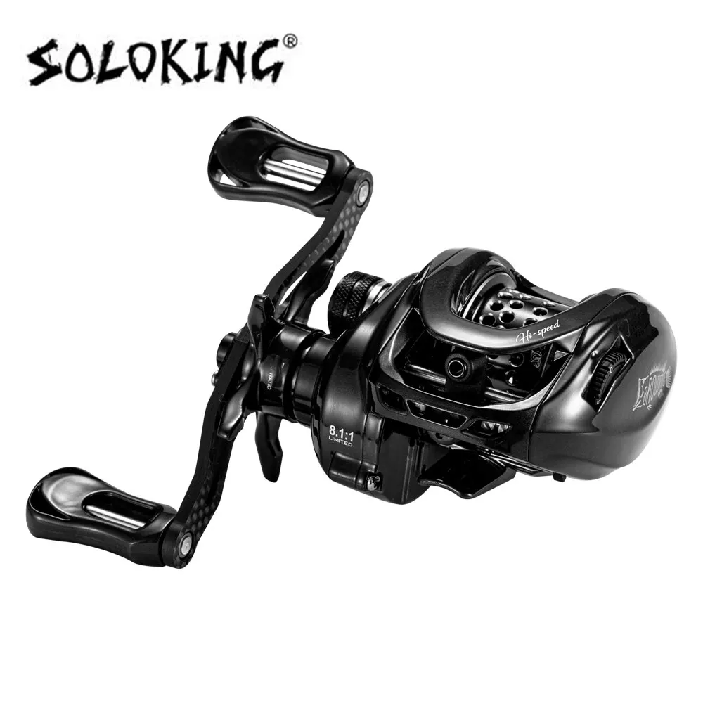 Fishing Reel 11+1BB 8.1 Gear Ratio 5KG Drag with Clicker Sound fishing reel