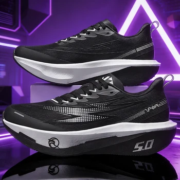 Running Shoes Men Sports Carbon Board Speciality Marathon Breathable Lightweight Women's Comfortable Athletic Nonskid Sneakers 1