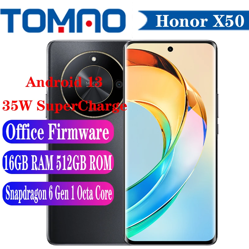 HONOR X50 5G スマートフォン 本体 ETOtalk Honor X50 5G Dual Sim Android 13 Snapdragon 6 Gen 1