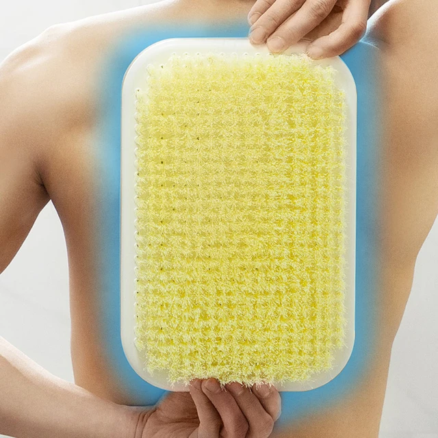 Bathroom Back Scrubber Hands-free Wall Back Exfoliator Cleaning Brush For  Shower Self-adhesive Dead Skin Cleaner Shower Brush - Bath Brushes, Sponges  & Scrubbers - AliExpress