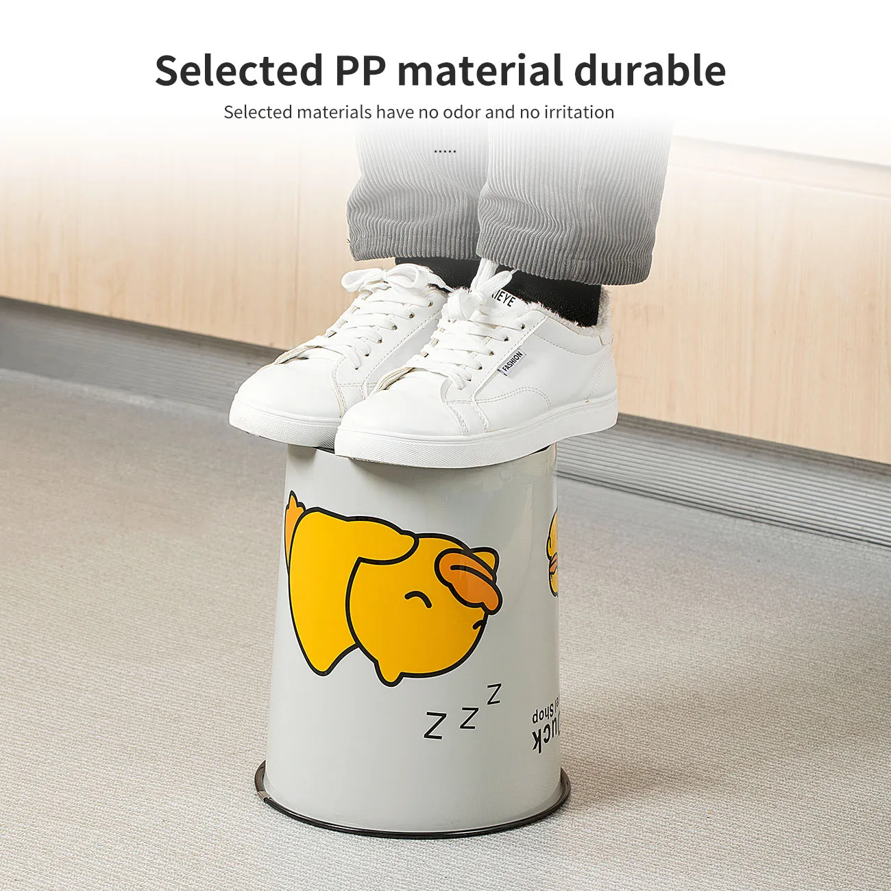 Beautiful Pattern Trash Can Plastic Trash Can For Home Bathroom Kitchen Paper Basket