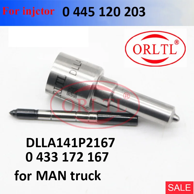 

Форсунка впрыска ORLTL DLLA141P2167 0 433 172 167 DLLA 141P 2167 0433172167 для MAN truck 0445120203 0 445 120 203