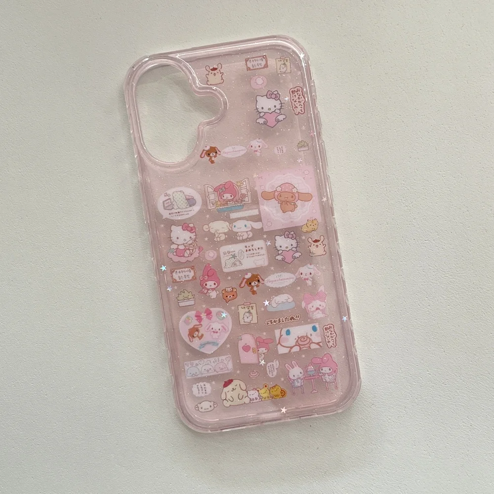 Hello Kitty Melody Cartoon Pink Phone Case image 2