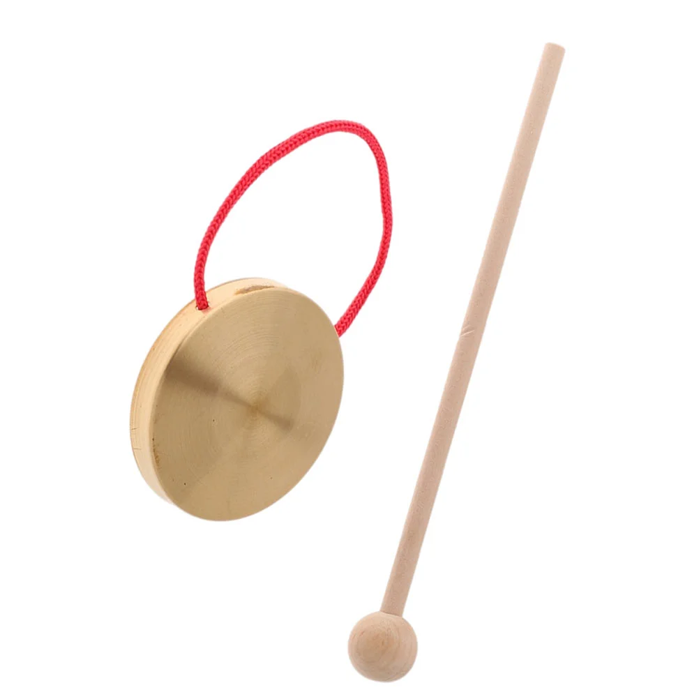 

10cm Handmade Gongs Brass Gongs Church Percussion Instruments With Round Game Hammer Chinese Gong Creative Copper