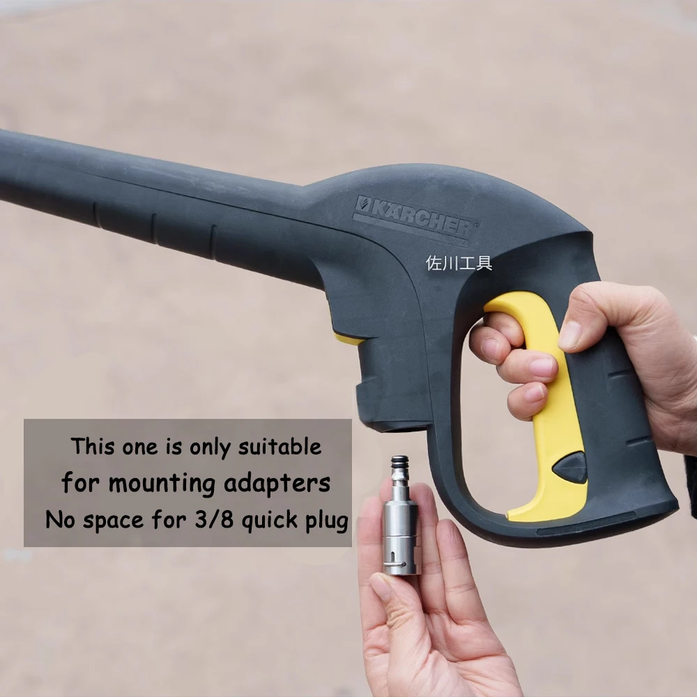 High Pressure Washer Pipe Connector for Karcher Pressure Gun Hose 360 Degree Rotation Connector Anti-tangle Swivel 3/8 male 2
