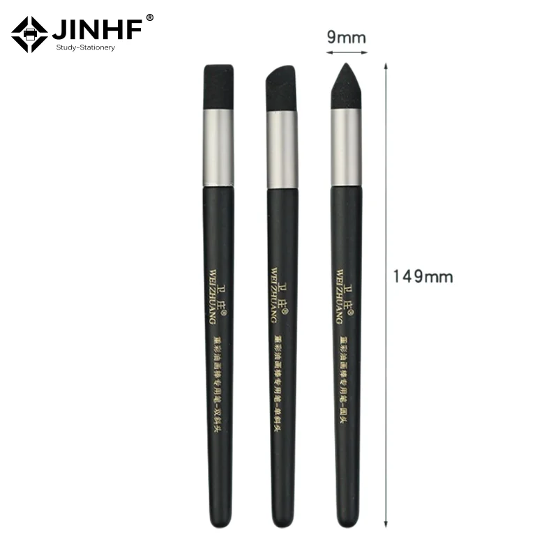 1/3Pcs 컬러 셰이퍼 페인팅 도구 유화용 컬러 셰이퍼 도구 페인트 브러시 경사진 팁 라운드 팁 파스텔 블렌딩 도구