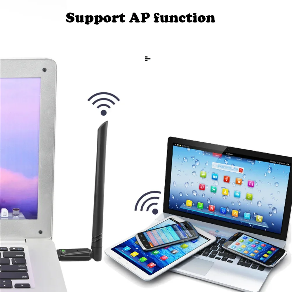WiFi6 USB 어댑터 AX900 Bluetooth 5.3 듀얼 밴드 900Mbps 무선 네트워크 카드 Wifi 안테나 동글 무료 드라이브 PC Win10 11