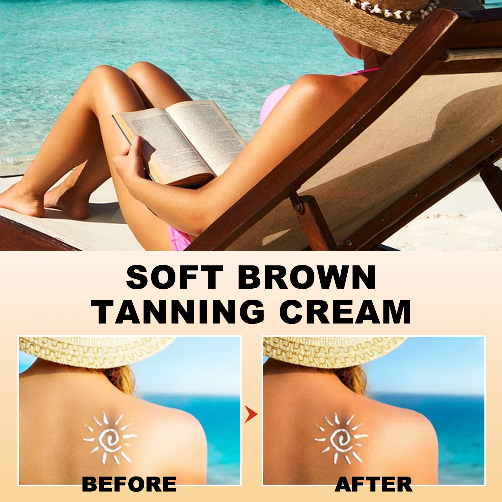 5 Second Self Tanning Cream Intensive Sunless Self Tanning Body Bronzer Gel Brown Accelerator Gel Bronzer Lotion