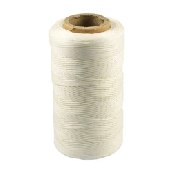 Durable 260m Waxed Nylon Leather Sewing Thread (White)