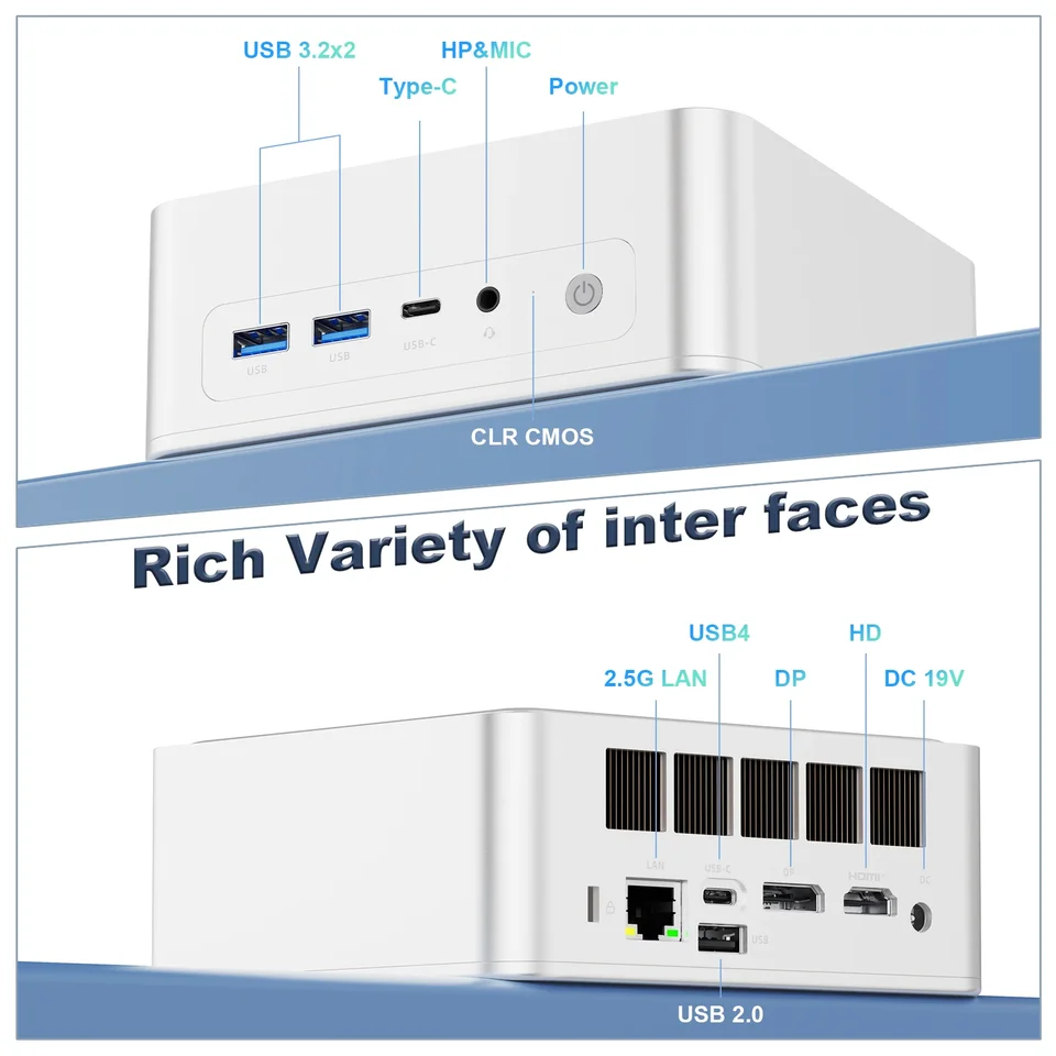 SZBOX Z66 AMD Ryzen 5 6600H MINI PC Windows 11 DDR5 5600Mhz M.2