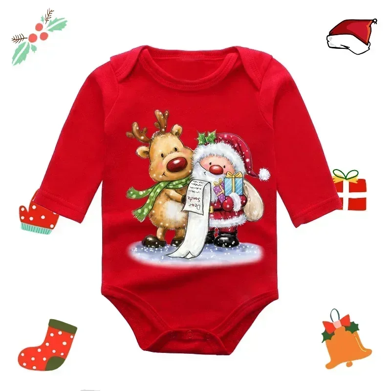 Cotton Romper Baby Bodysuit Summer Jumpsuit Baby Jumpsuit Baby Clothing Infant Newborn My First Christmas Rompers