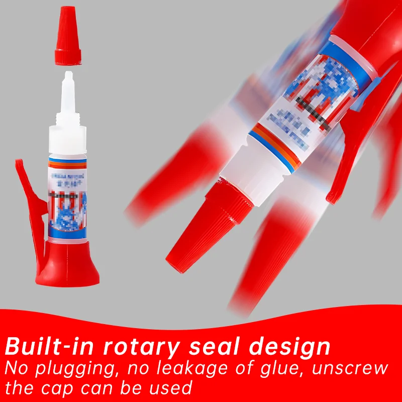 1/2/3 pezzi Colla super potente Colla ad asciugatura rapida Colla per riparazione saldatura Versatile per ceramica Vetro Gomma Plastica Legno Pelle - immagine 3