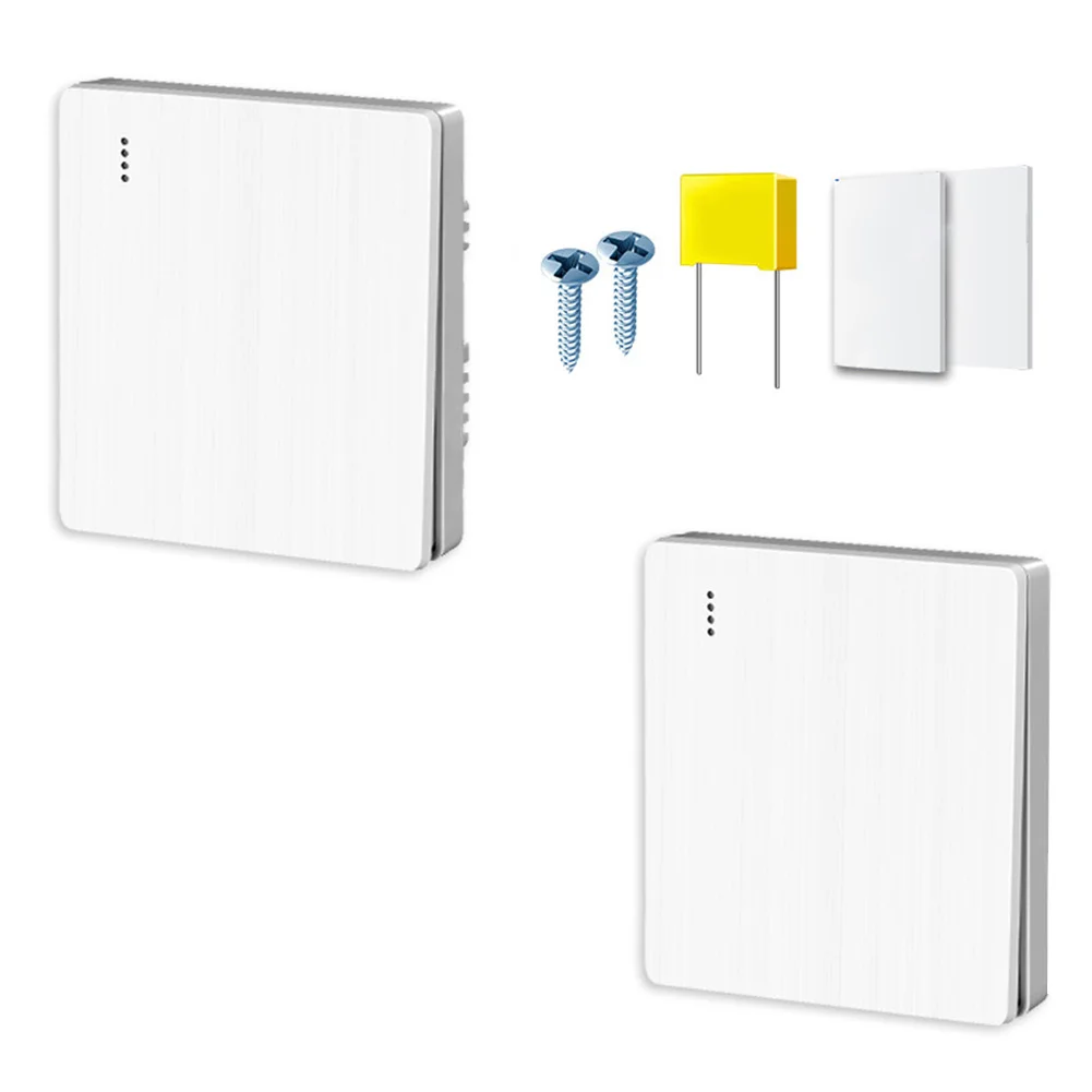 스마트 타입 86 무선 리모컨 스위치 (220V 조명 부하 최대 100W) 떼어 붙이는 설치, 드릴링 불필요