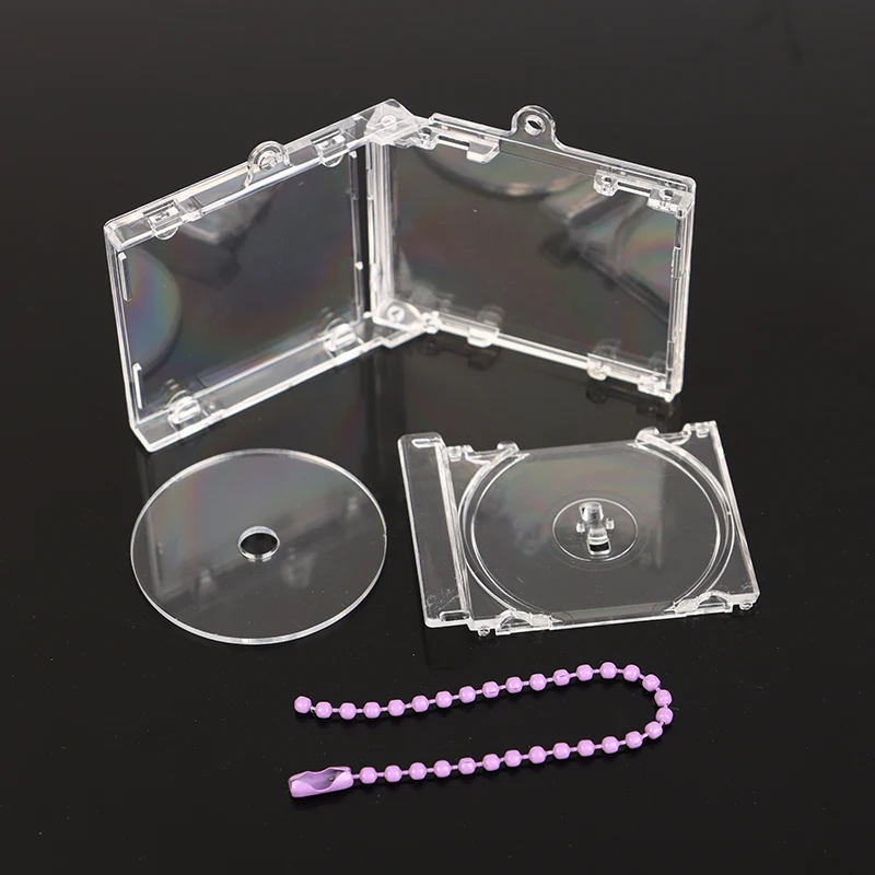 mini CD PLAYER キーホルダー付き ミニCDケースキーホルダー,空のアルバム,キーホルダー,周辺機器,記念品