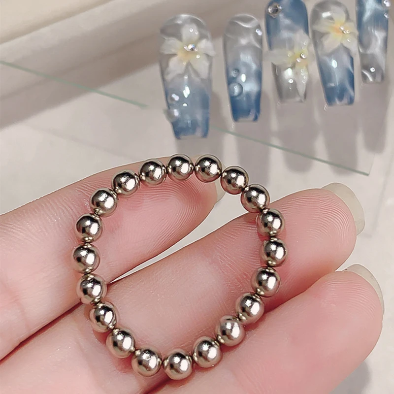 Round Magnet Beads Multi-function Nails Sparkling Flower Carving Cat Magnet for Gel Polish Disassemble Nail Art Tools 20Pcs/Set