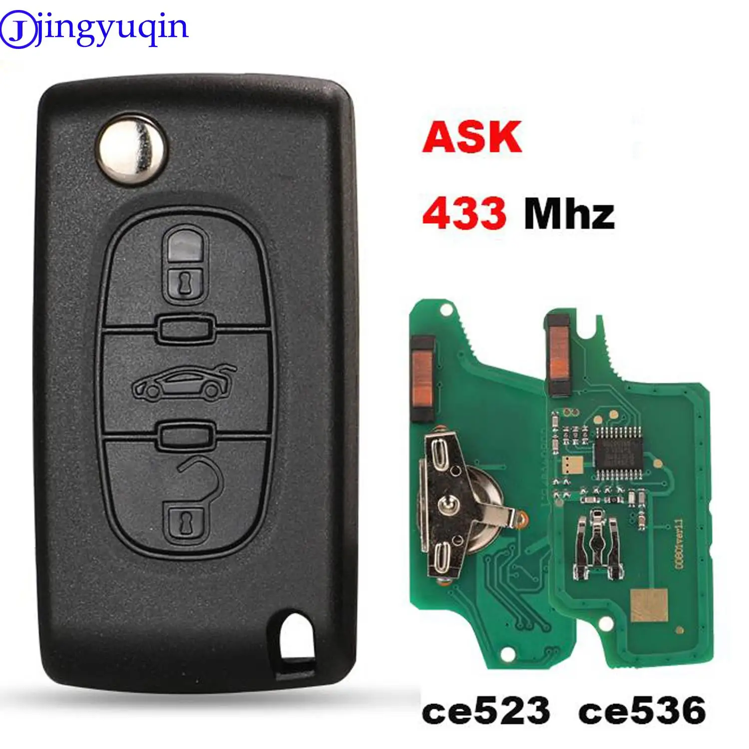 Clé électronique Vierge Compatible Peugeot 207, 307, 308, Partner - À Programmer (Neuf)