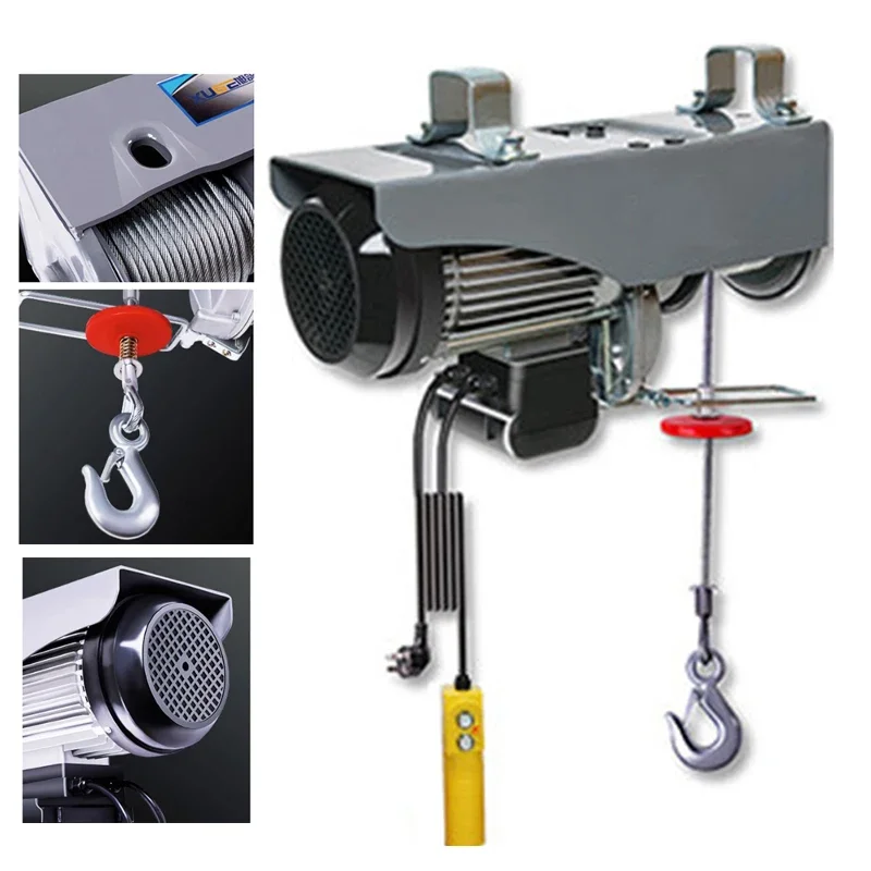 

PA200 /PA300 Micro Electric Hoist 220V Crane Household Small Lift Hoist 1 Ton / 0.5T Winch Decoration Crane