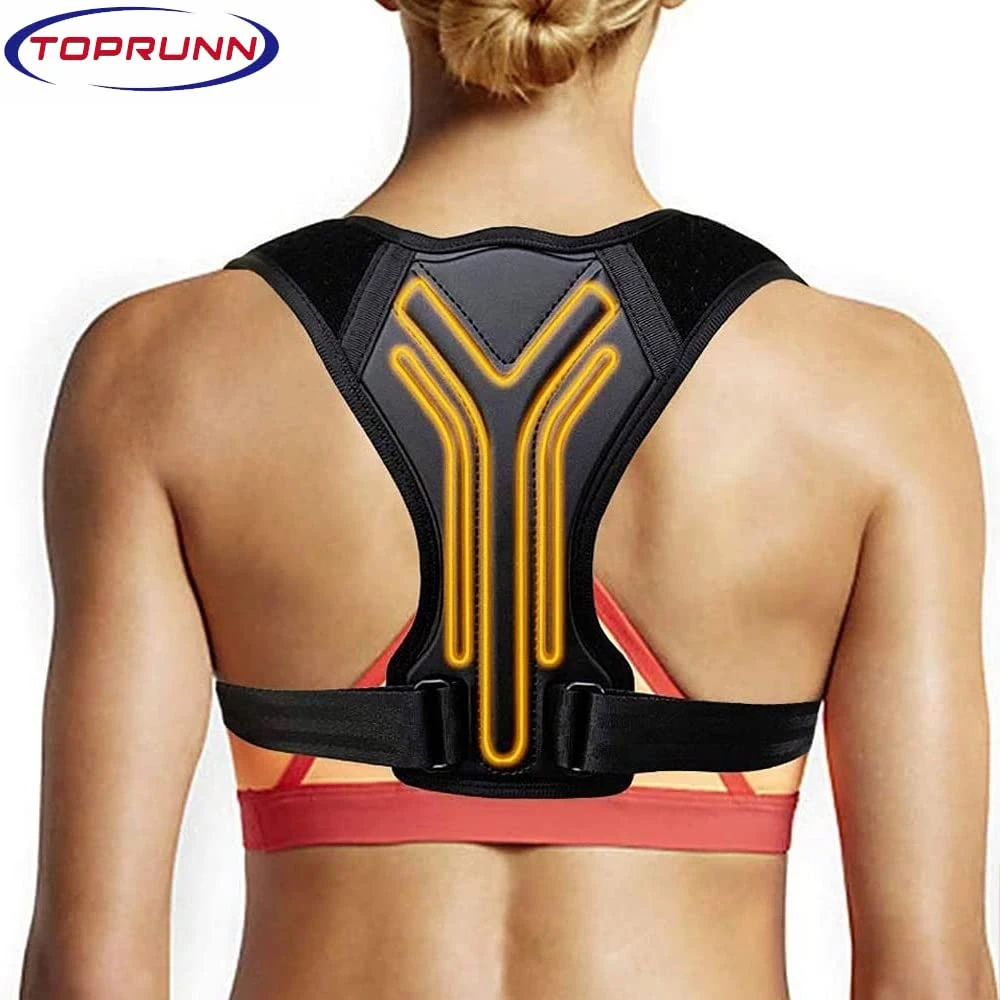 

1Pcs Back Posture Corrector Corset Clavicle Spine Posture Correction Back Support Belt Comfortable Soft Strip Corrector