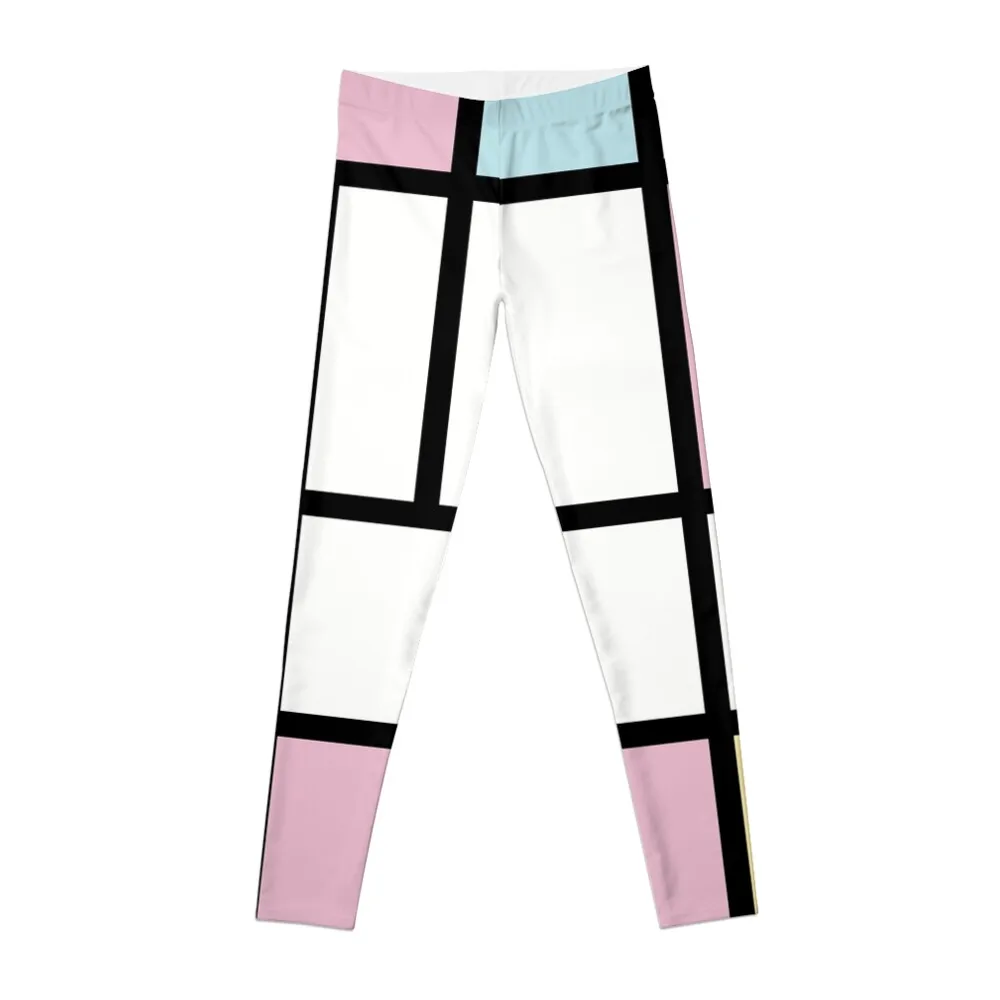 

Mondrian Pastel Design Leggings sportswear woman gym 2023 gym top Women Female legging pants new in pants & capris